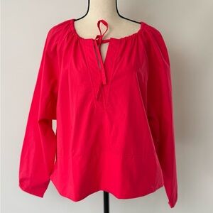 Banana Republic Factory Women’s Size L‎ Shirred Popover Shirt Pink